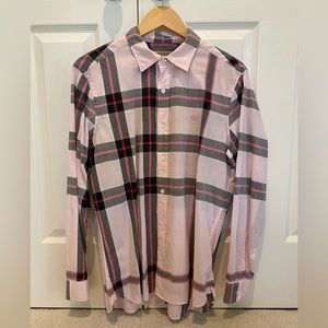 BURBERRY MENS PLAID SHIRT
